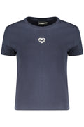 DESIGUAL T-SHIRT MANICHE CORTE DONNA BLU