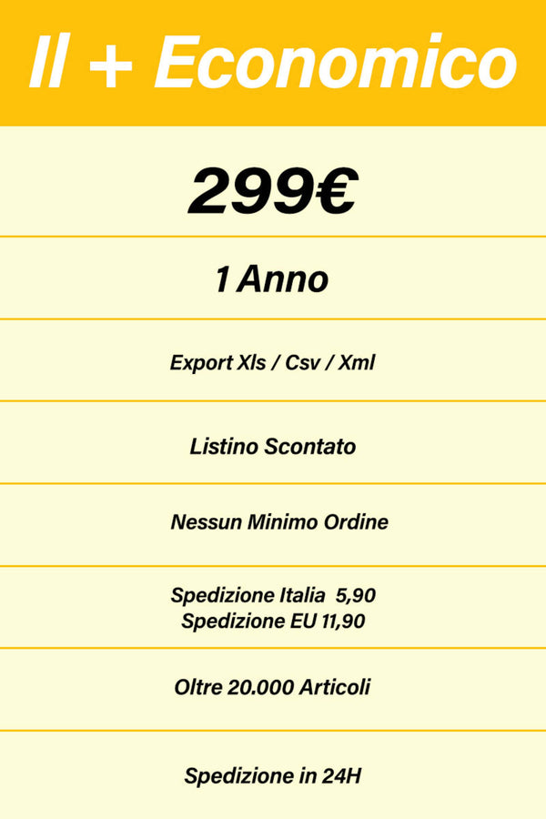 SERVIZIO DROP SHIPPING 12 MESI