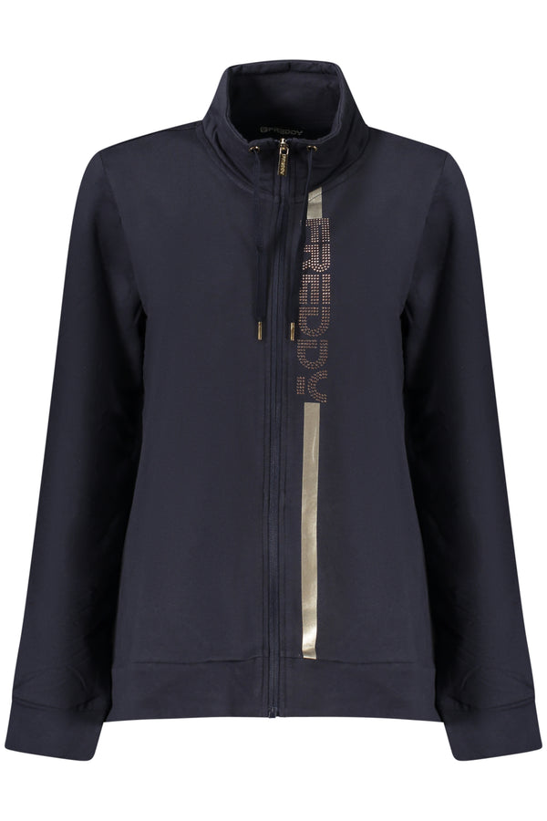FREDDY FELPA CON ZIP DONNA BLU