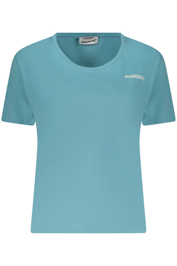 FREDDY T-SHIRT MANICHE CORTE DONNA AZZURRO