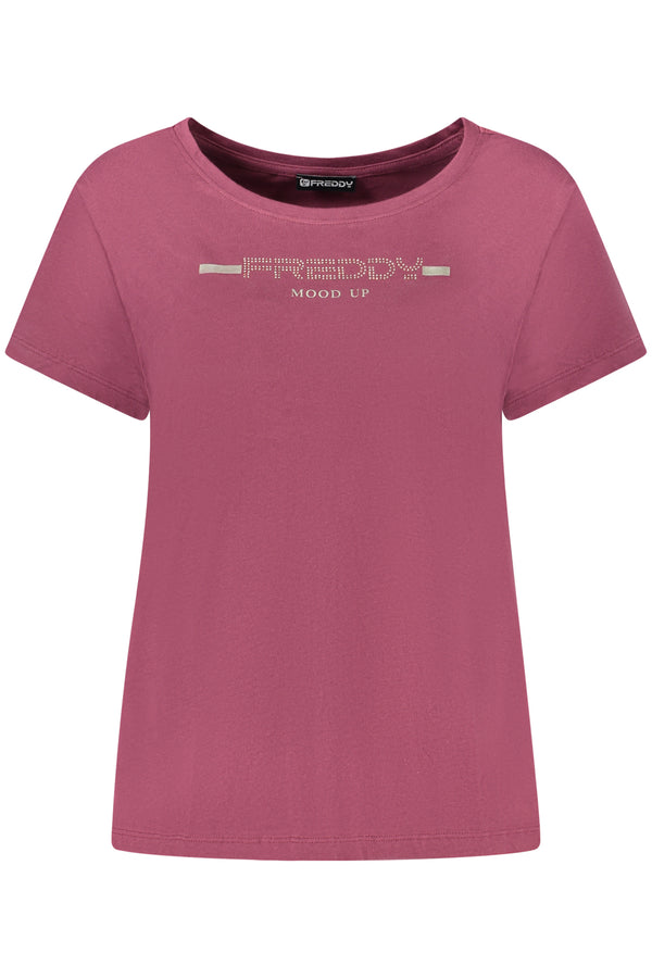 FREDDY T-SHIRT MANICHE CORTE DONNA VIOLA