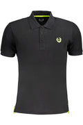 GIAN MARCO VENTURI POLO MANICHE CORTE UOMO NERO