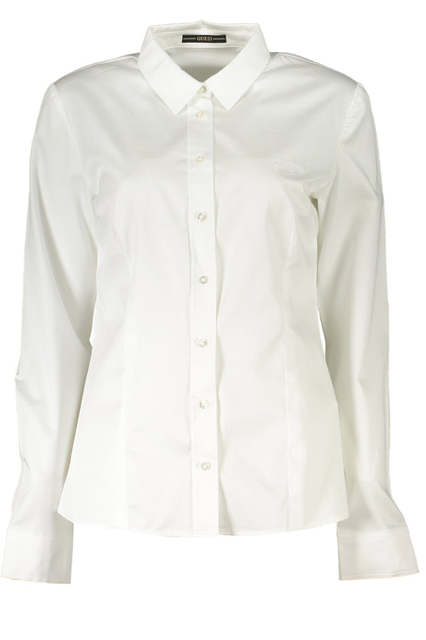 GUESS JEANS CAMICIA MANICHE LUNGHE DONNA BIANCO