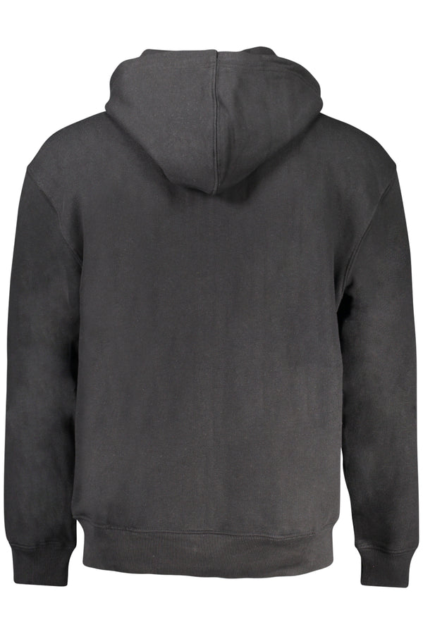 GUESS JEANS FELPA CON ZIP UOMO NERO
