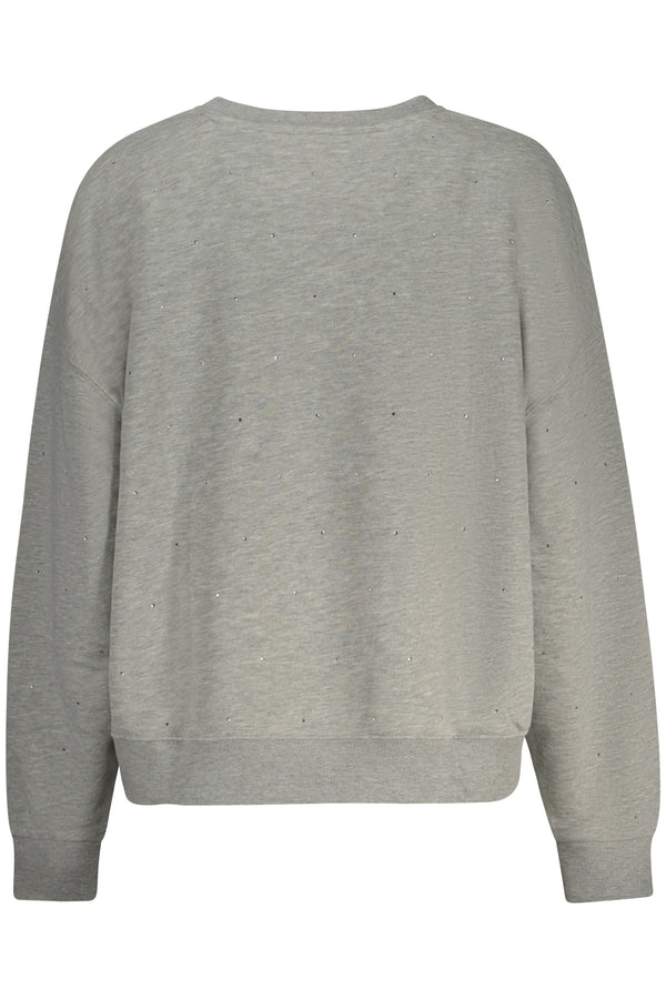 GUESS JEANS FELPA SENZA ZIP DONNA GRIGIO