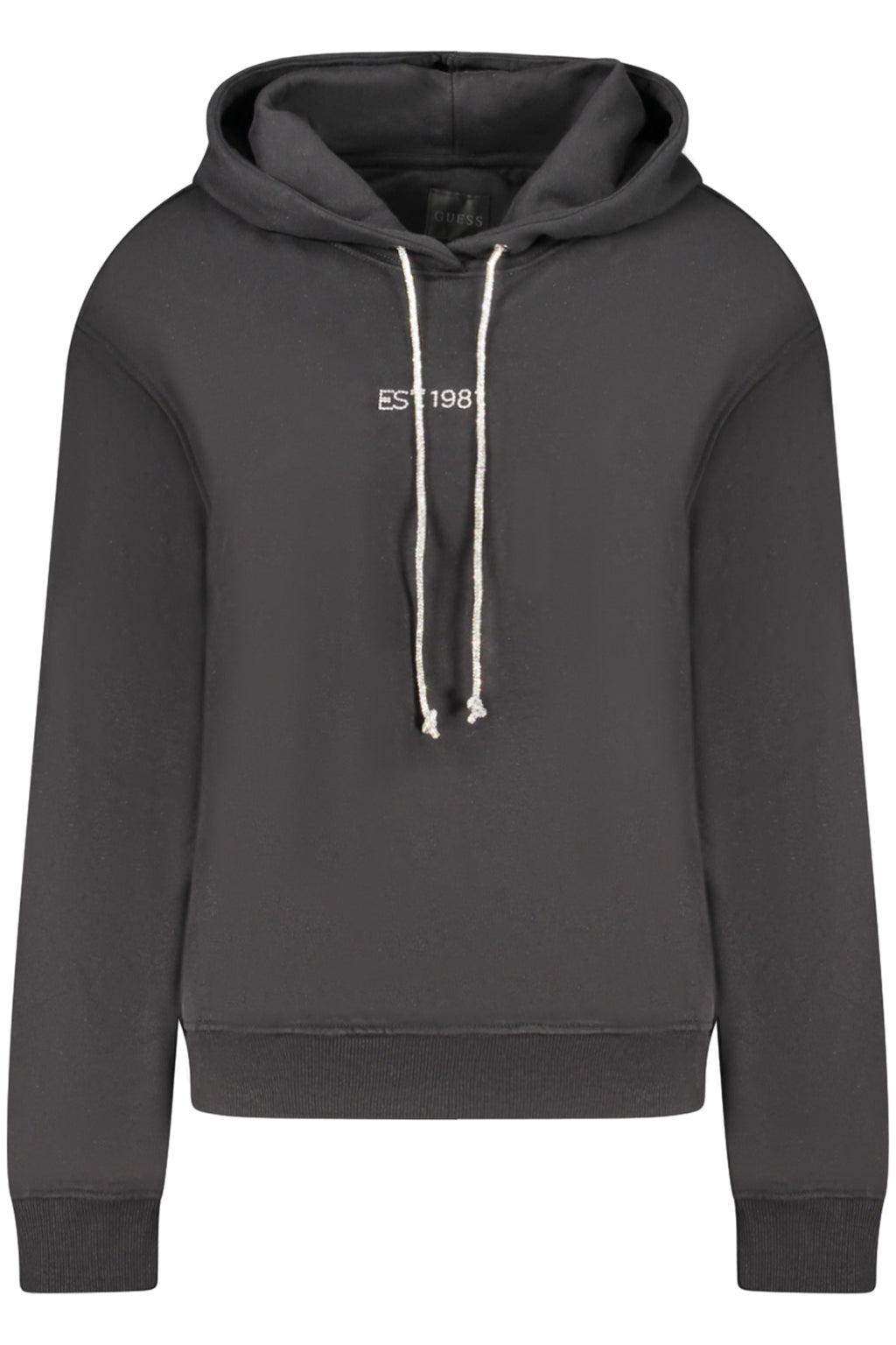 GUESS JEANS FELPA SENZA ZIP DONNA NERO