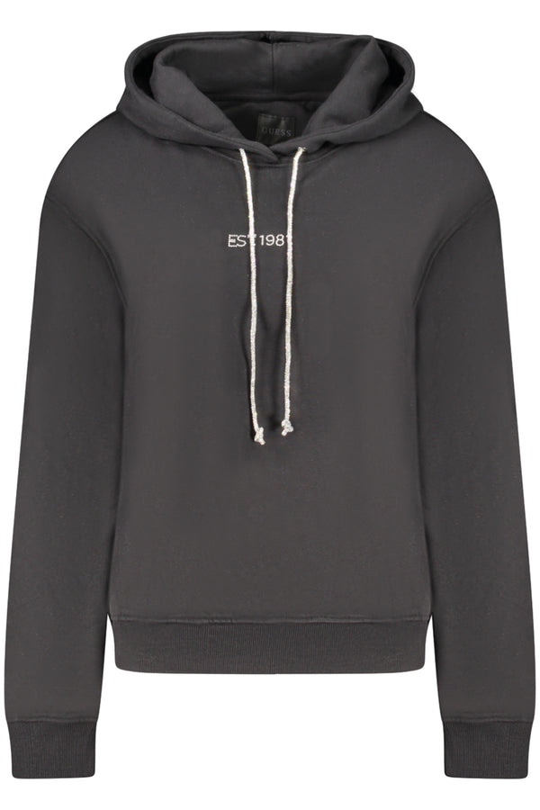 GUESS JEANS FELPA SENZA ZIP DONNA NERO