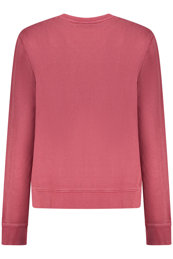 GUESS JEANS FELPA SENZA ZIP DONNA ROSSO