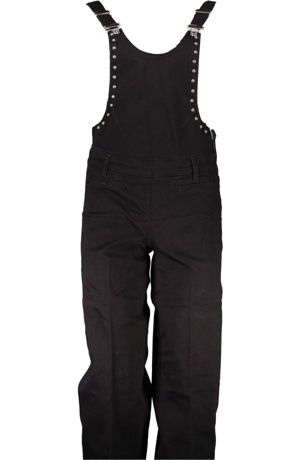 GUESS JEANS PANTALONE A SALOPETTE DONNA NERO