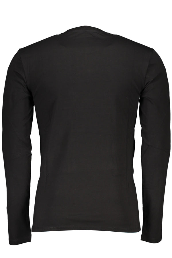 GUESS JEANS T-SHIRT MANICHE LUNGHE UOMO NERO
