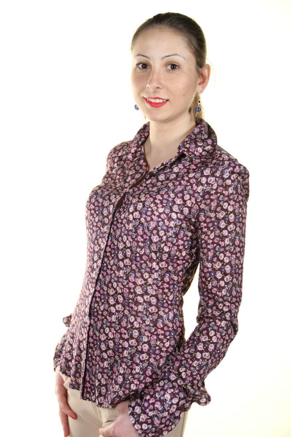HOLIDAY INN CAMICIA MANICHE LUNGHE DONNA VIOLA