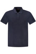 HUGO BOSS POLO MANICHE CORTE UOMO BLU
