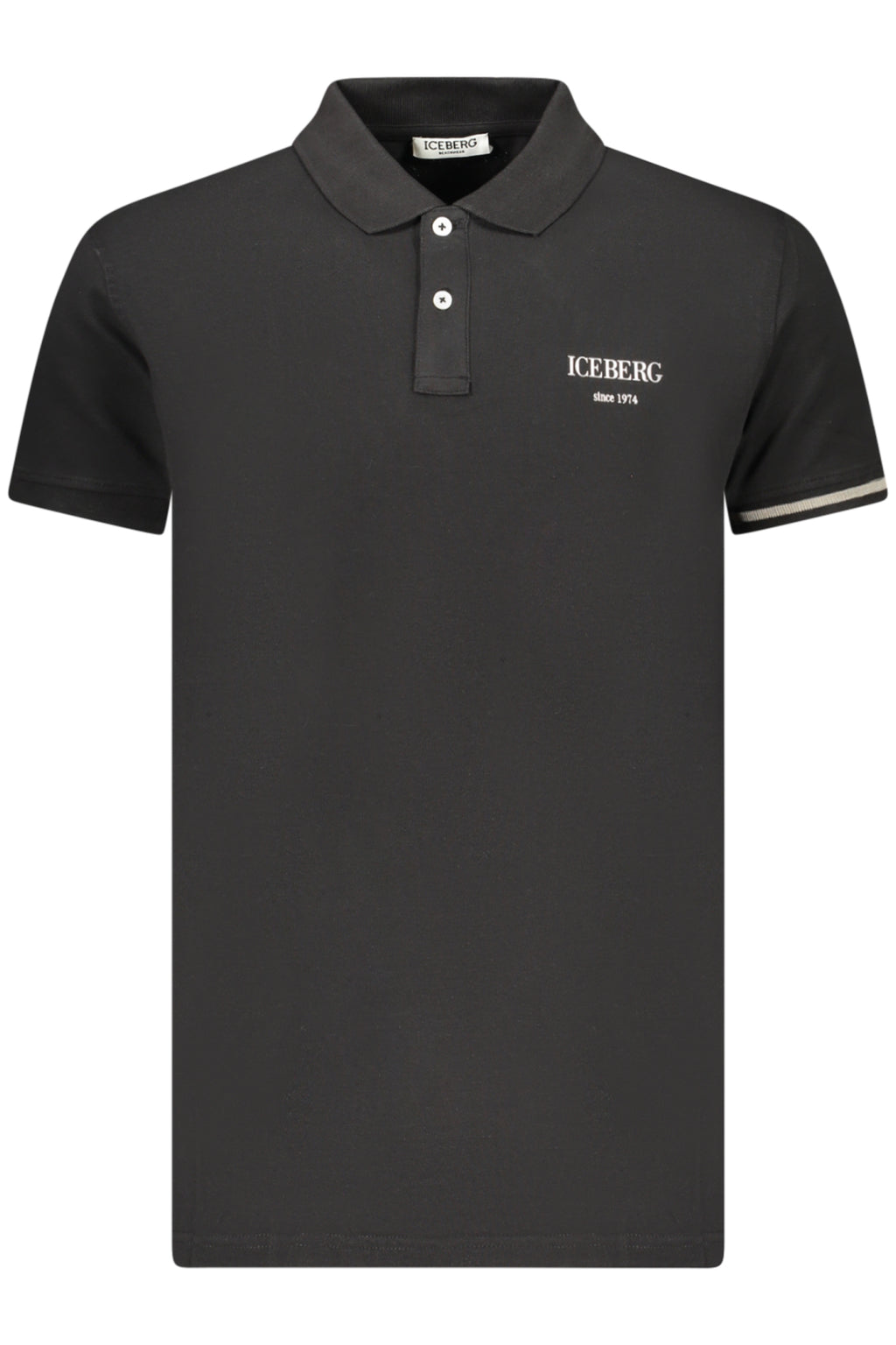 ICEBERG POLO MANICHE CORTE UOMO NERO