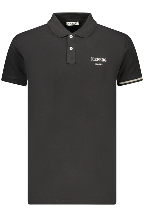 ICEBERG POLO MANICHE CORTE UOMO NERO