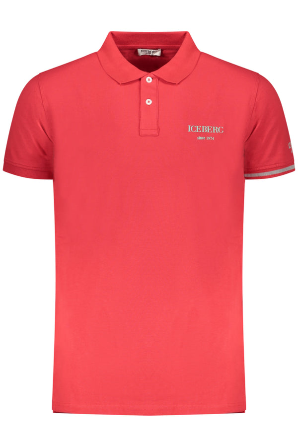 ICEBERG POLO MANICHE CORTE UOMO ROSSO