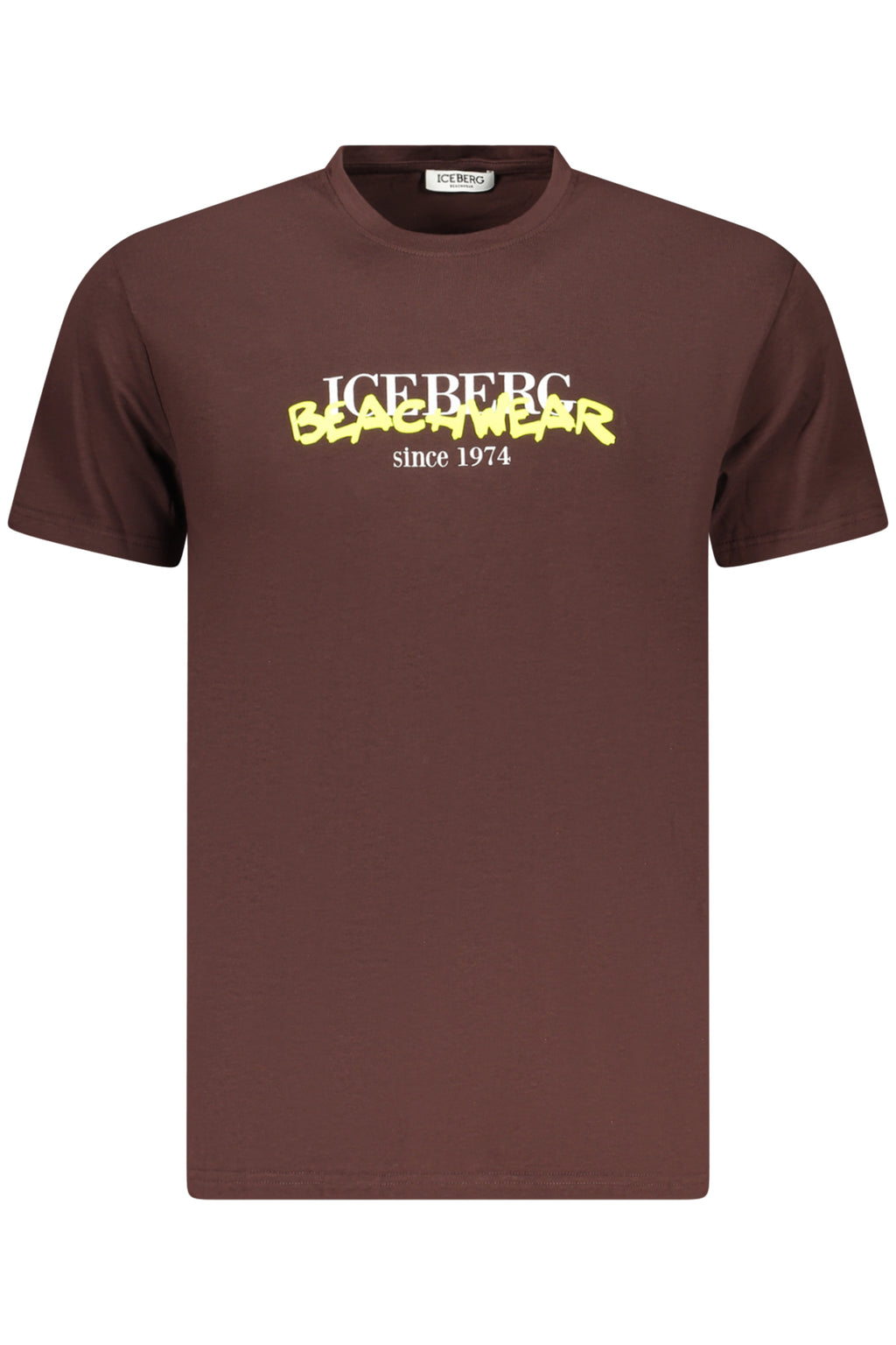 ICEBERG T-SHIRT MANICHE CORTE UOMO MARRONE