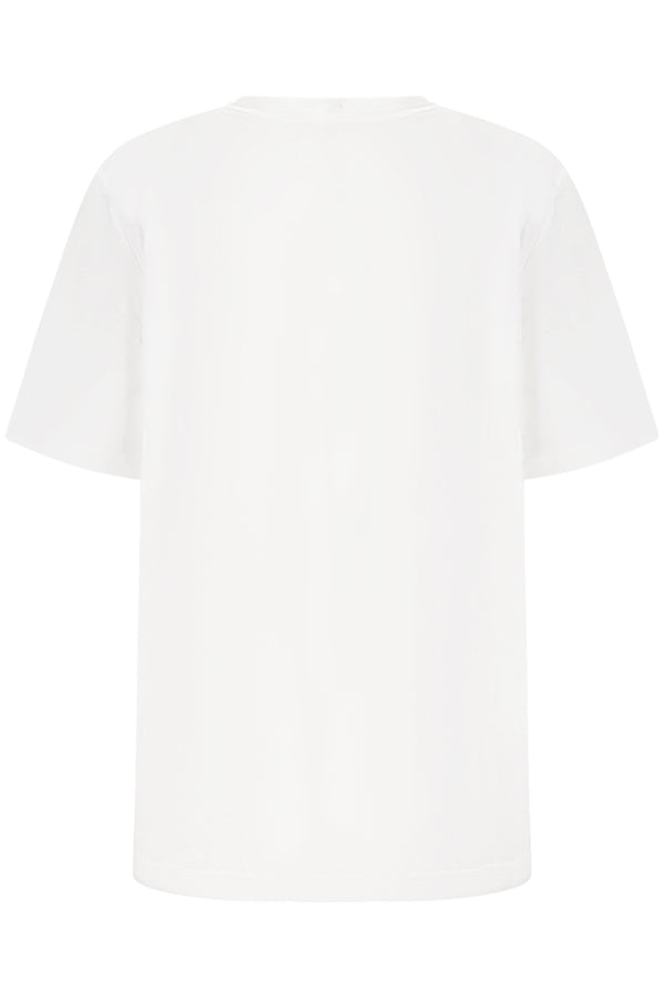 JORDAN T-SHIRT MANICHE CORTE BAMBINO BIANCO