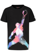 JORDAN T-SHIRT MANICHE CORTE BAMBINO NERO