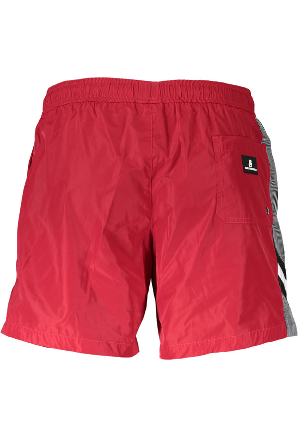 KARL LAGERFELD BEACHWEAR COSTUME PARTE SOTTO UOMO ROSSO