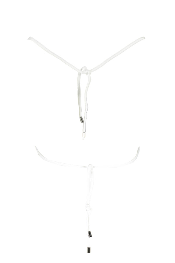 KARL LAGERFELD COSTUME PARTE SOPRA DONNA BIANCO