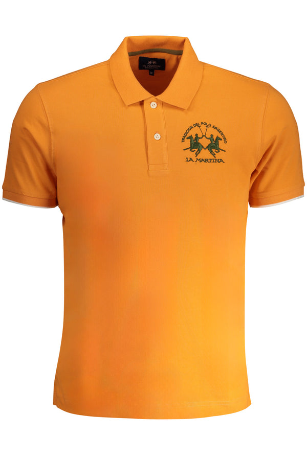 LA MARTINA POLO MANICHE CORTE UOMO ARANCIO