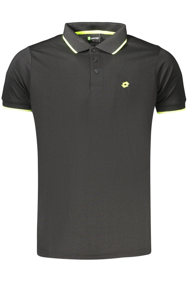 LOTTO POLO MANICHE CORTE UOMO NERO