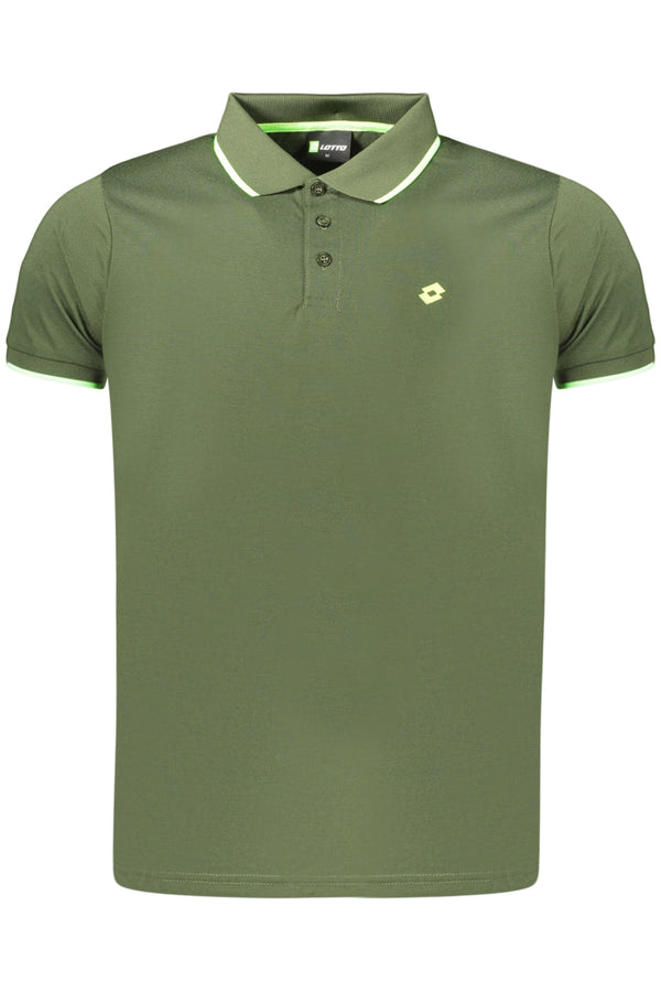 LOTTO POLO MANICHE CORTE UOMO VERDE