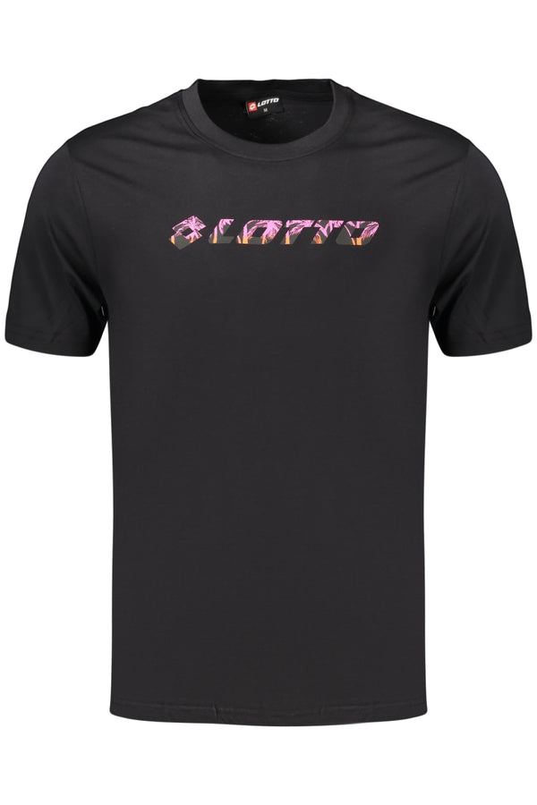 LOTTO T-SHIRT MANICHE CORTE UOMO NERO