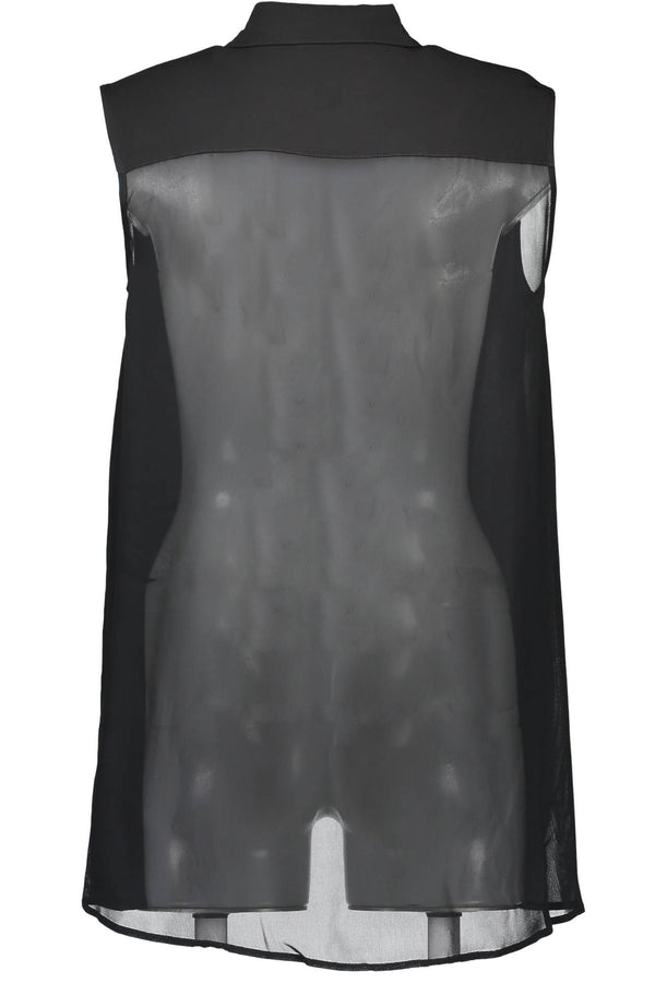 LOVE MOSCHINO CAMICIA SENZA MANICHE DONNA NERO