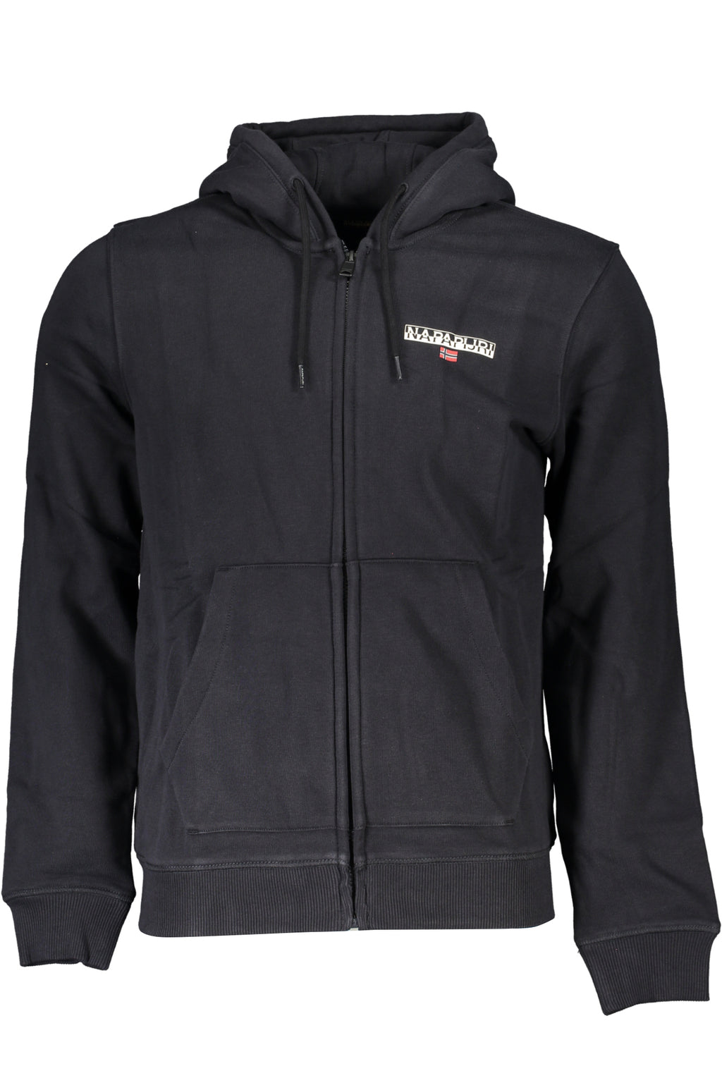NAPAPIJRI FELPA CON ZIP UOMO NERO