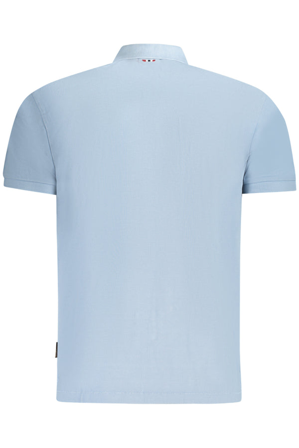 NAPAPIJRI POLO MANICHE CORTE UOMO AZZURRO