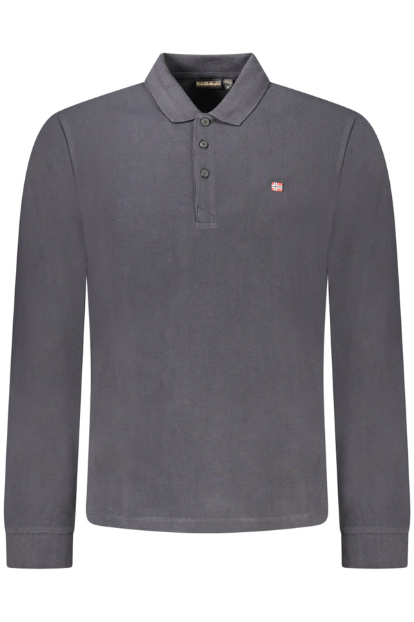 NAPAPIJRI POLO MANICHE LUNGHE UOMO NERO