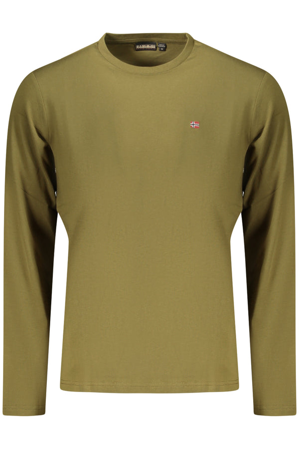NAPAPIJRI T-SHIRT MANICHE LUNGHE UOMO VERDE