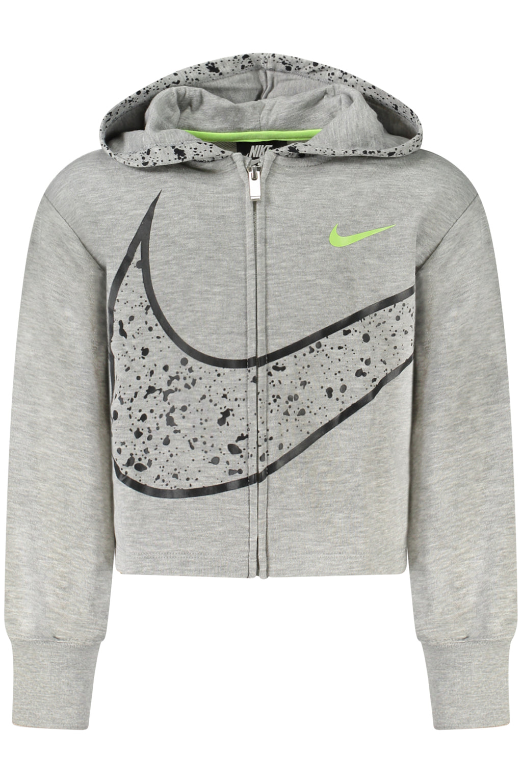 NIKE FELPA CON ZIP BAMBINA GRIGIO