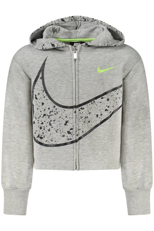 NIKE FELPA CON ZIP BAMBINA GRIGIO