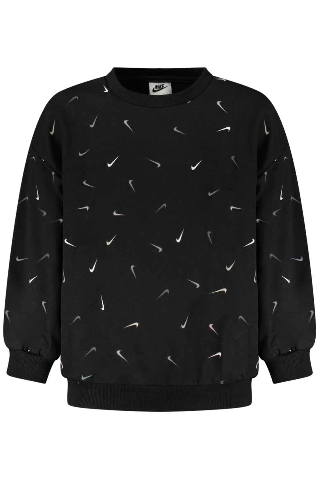 NIKE FELPA SENZA ZIP BAMBINA NERO