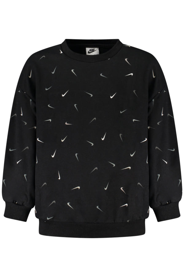 NIKE FELPA SENZA ZIP BAMBINA NERO