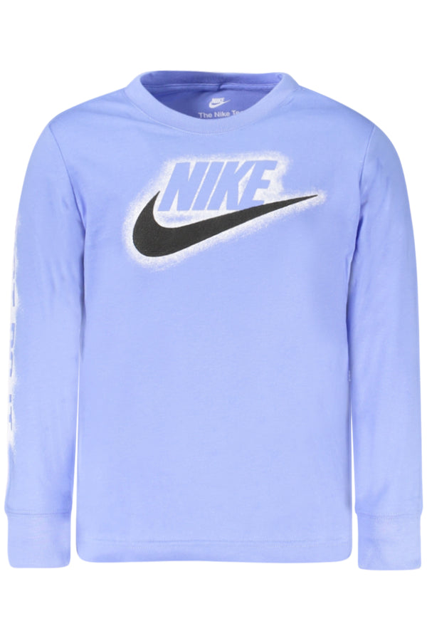 NIKE T-SHIRT MANICHE LUNGHE BAMBINO AZZURRO