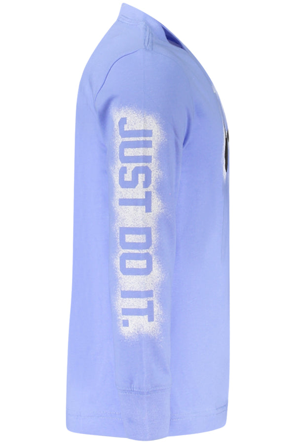 NIKE T-SHIRT MANICHE LUNGHE BAMBINO AZZURRO
