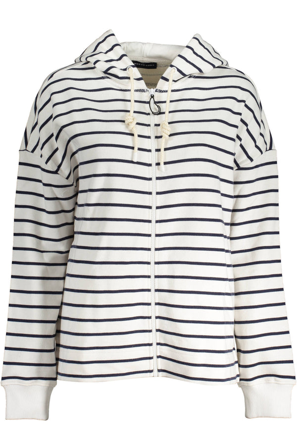 NORTH SAILS FELPA CON ZIP DONNA BIANCO