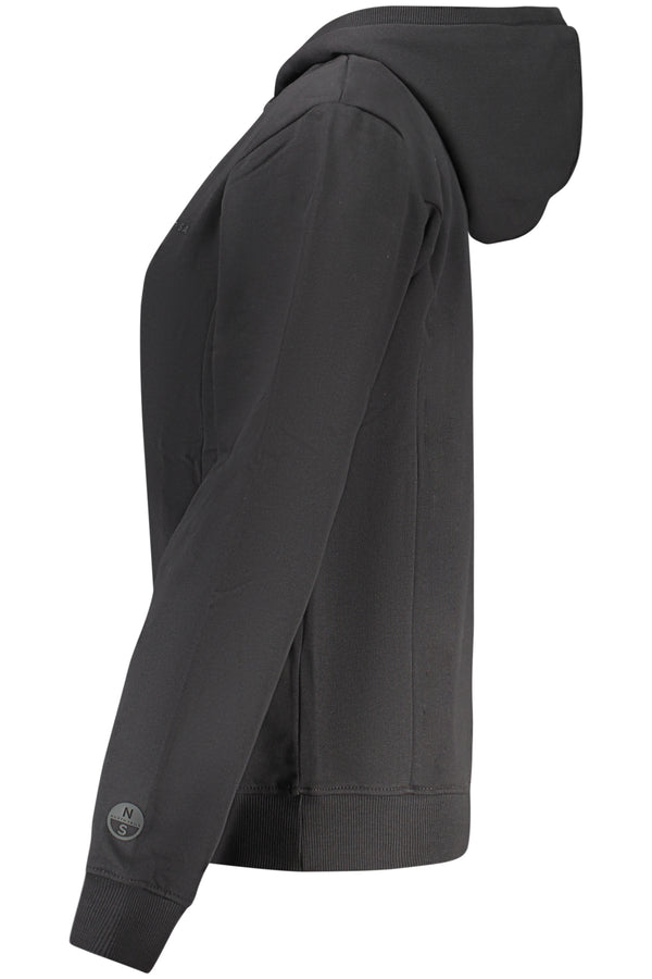 NORTH SAILS FELPA CON ZIP DONNA NERO