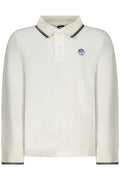 NORTH SAILS POLO MANICHE LUNGHE BAMBINO BIANCO
