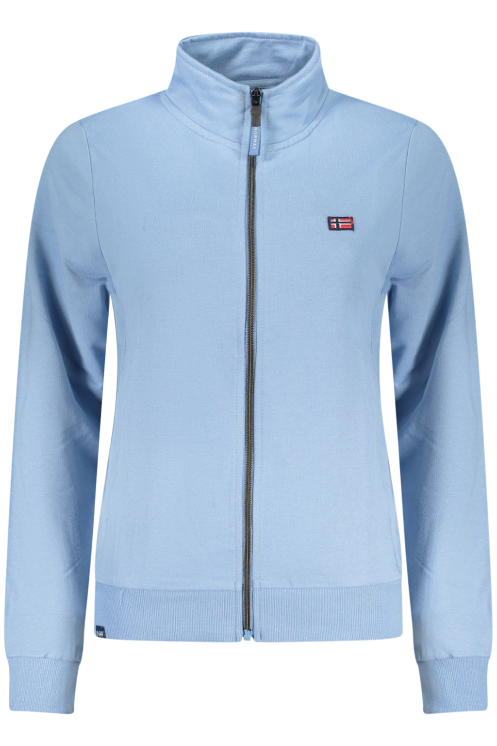 NORWAY 1963 FELPA CON ZIP DONNA AZZURRO