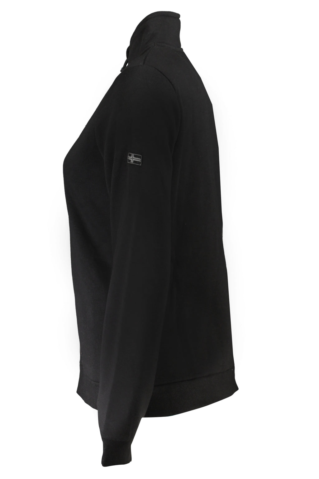 NORWAY 1963 FELPA CON ZIP DONNA NERO