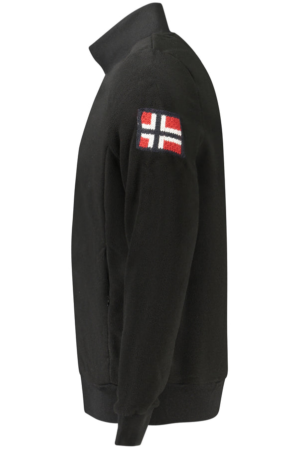 NORWAY 1963 FELPA CON ZIP UOMO NERO