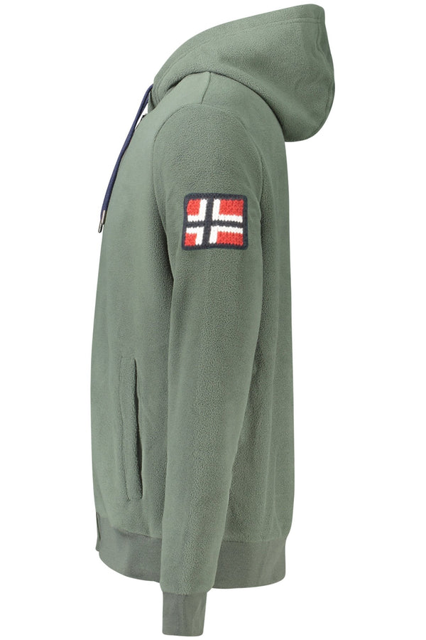 NORWAY 1963 FELPA CON ZIP UOMO VERDE