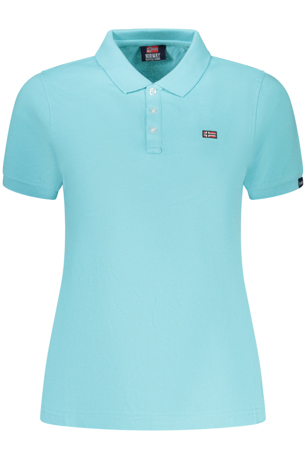 NORWAY 1963 POLO MANICHE CORTE DONNA AZZURRO