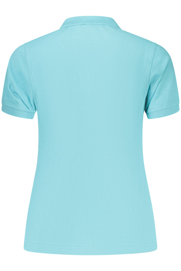 NORWAY 1963 POLO MANICHE CORTE DONNA AZZURRO