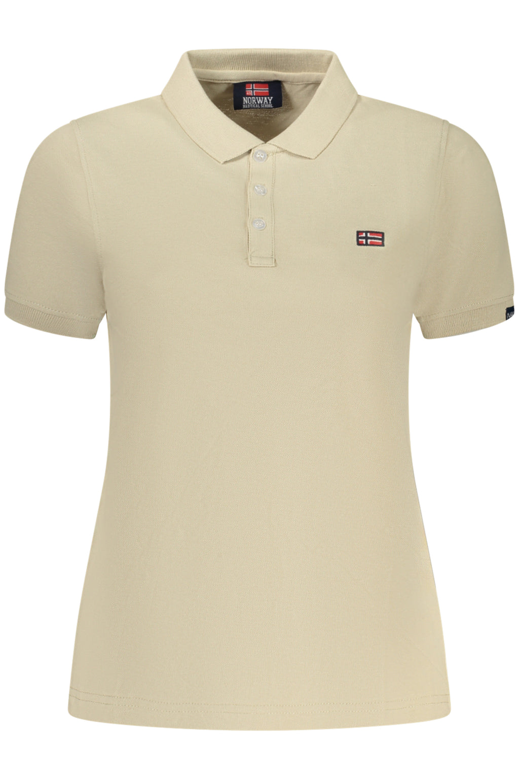 NORWAY 1963 POLO MANICHE CORTE DONNA BEIGE