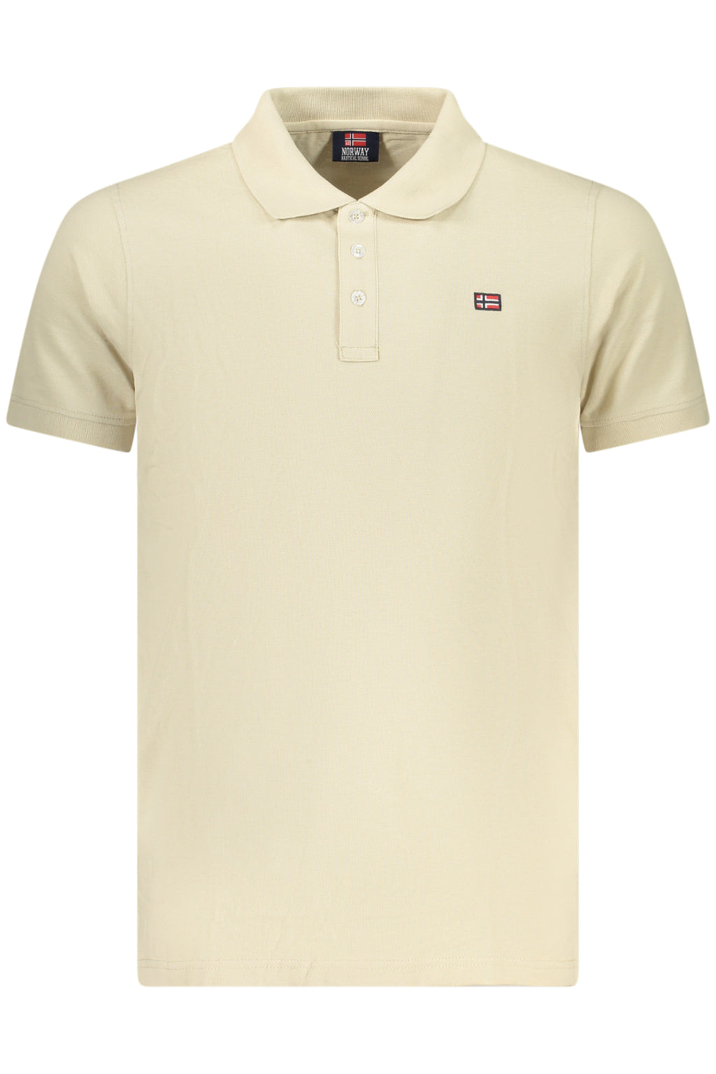 NORWAY 1963 POLO MANICHE CORTE UOMO BEIGE